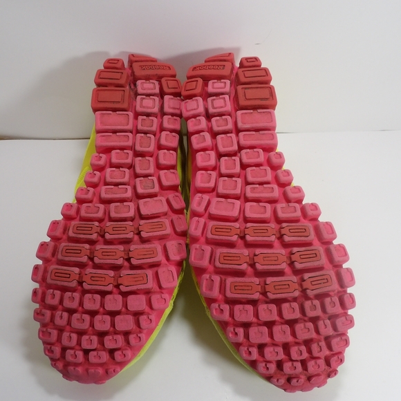 REEBOK RealFlex Women's Neon Yellow & Pink sz. 9 - Picture 6 of 6
